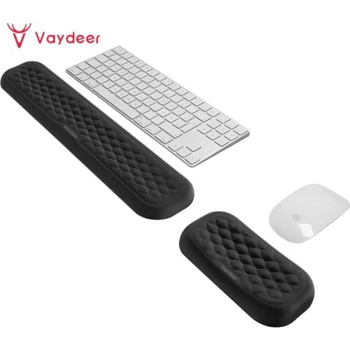 Keyboard and Mouse Wrist Rest Pad Padded Memory Foam Hand Rest Support for Office, Computer, Laptop