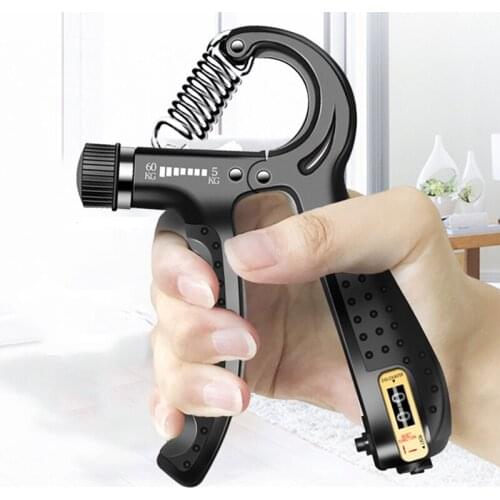 Adjustable Electronic Counting Gripper Hand/Wrist Finger Rehabilitation Training Device Workout Home Fitness R-Spring Gripper