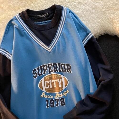 Polo Shirt Women Turndown Collar Cartoon Print Sweatshirt Women Long Sleeve Pullovers Winter Loose Hoodies