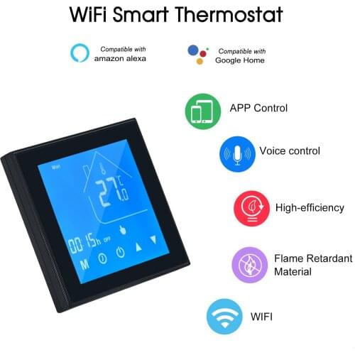 Tuya Alexa Google Home Smart Intelligent WiFi Thermostat Room Electric Water Gas Boiler Floor Heating Temperature Controller