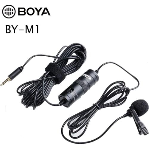 BOYA BY-M1 Omni Directional Lavalier Microphone for iPhone Android Smartphone Canon Nikon Sony DSLR Camera Camcorder