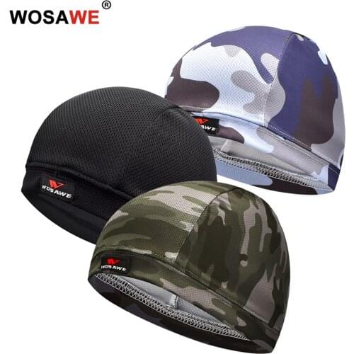 WOSAW Motorcycle Helmet Inner Cap Coolmax Hat Quick Dry Breathable Hat Under Helmet Beanie Cap Racing Headwear
