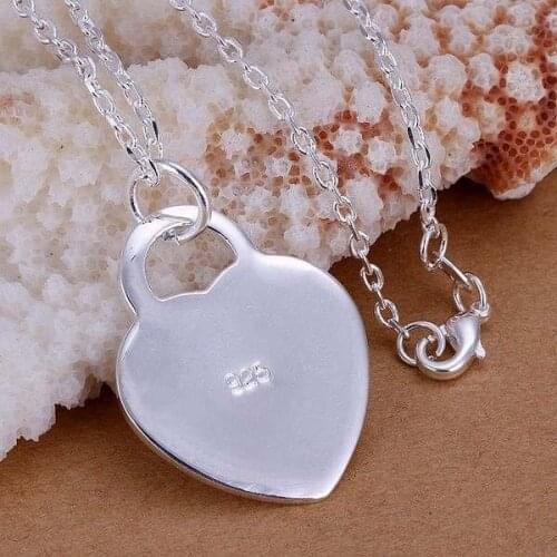 XLP138 Wholesale Shinning Pendants For Women Charm Silver Color Fashion 925 Jewelry Center Card Necklaces/avgajmna