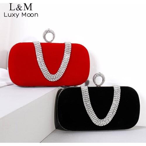 Diamond Clutch Evening Bag For Women Elegant Female Wedding Small Purse And Handbag Banquet Exquisite Crystal Shoulder Bag X495H