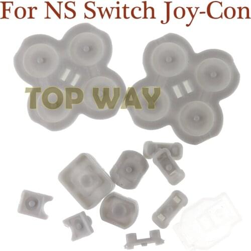 1set Left and Right For NS Nintendo Switch Joy Con Silicone Start Select Keypad Rubber Conductive Buttons A-B D-pad