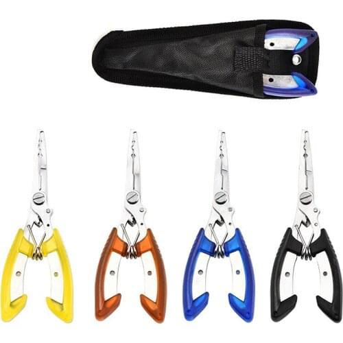 DORISEA 1pcs Fishing Pliers Stainless Steel Fishing Line Lure Bait Ring Cutters Fishing Gaer Accessory Tackle 12.4m/49g