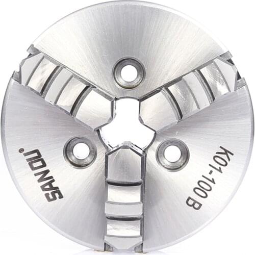 100mm 4" LATHE Chuck 3 Jaw Manual Mini Self-Centering Reversable Chuck K01-100B Sanou for CNC 3 jaw lathe chuck