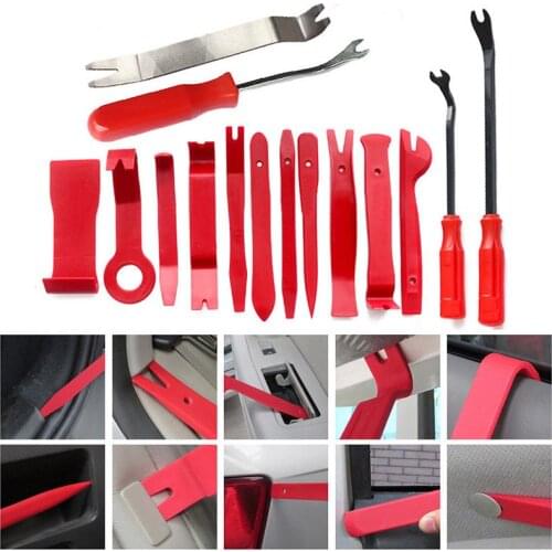 15pcs Audio Installer Car Removal Open Tools Door Clip Kit Panel Radio Trim Dash Hgih Quality Accessories Parts Suitable For Car