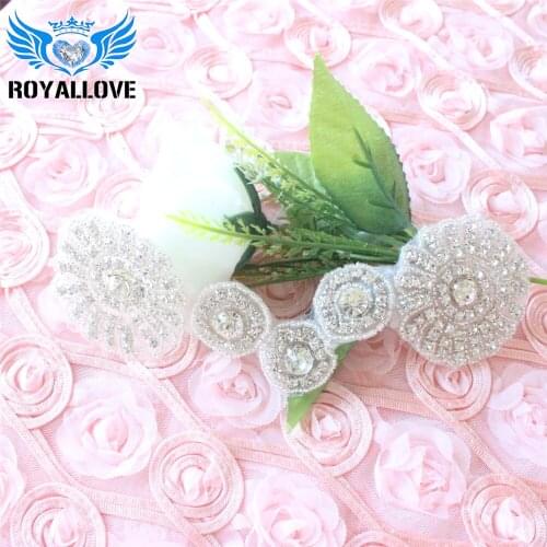 30 Pcs Hot fix Applique Inlay Crystal Rhinestone Sweet Heart Rhinestone Bridal Sash Applique Bridal Dress Wedding Applique Belt