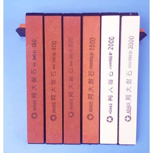 Recommend 6 pieces set 180 400 800 1500 2000 3000 sharpening stone grinding grit oil stone whetstone knife sharpener bar