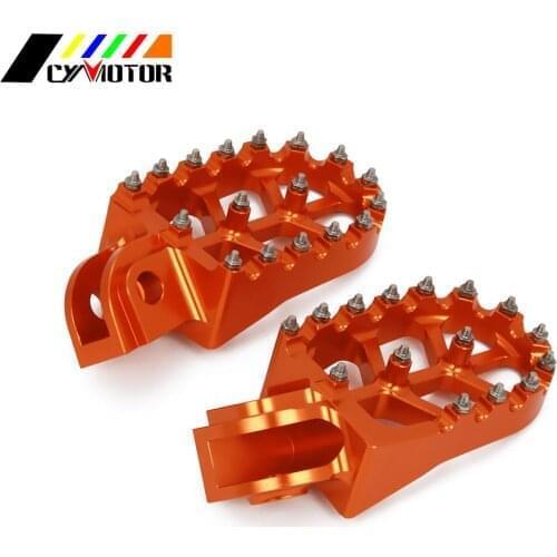 For KTM EXC SX XCF SXF XC XCW XCFW 65 85 125 150 200 250 300 350 450 250R ADVENTURE 990 Motorcycle Aluminum Foot Pegs