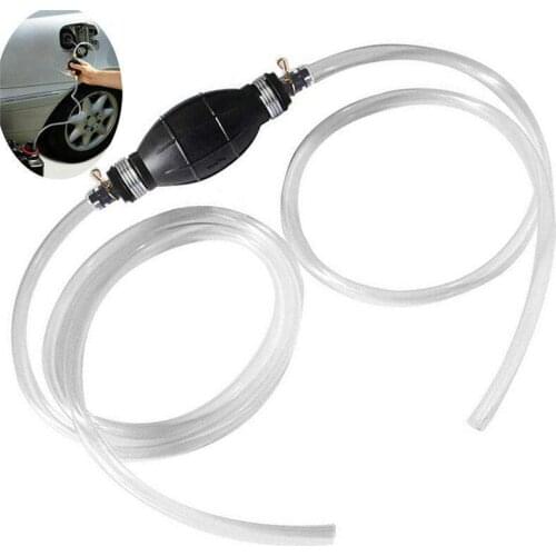 Car Inflatable Pump for Gasoline Oil Water Fuel Diesel Manual Liquids Transfer Pump Kit With Hoses Accessories