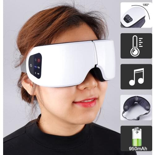 Wireless Eye Massager Air Compression Eye Massage with Music Smart Eye Massage Heated Goggles Anti Wrinkles Eye Care