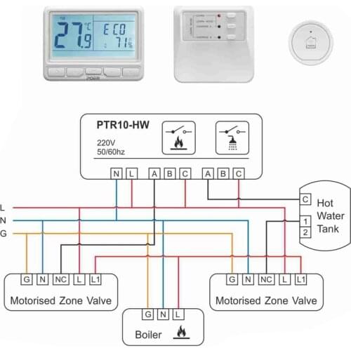Poer Wireless Smart room wifi Thermostat temperature controller for hot water control version