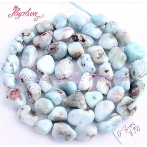 5-8mm Baroque Blue Larimar Chips Beads Natural Stone Beads For DIY Necklace Bracelets Earring Jewelry Making 15" Free Shipping