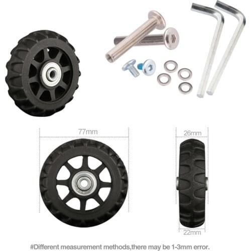 Trolley case universal wheel accessories password suitcase wheel caster repair parts 18 inch 30 inch luggage wheel replacement