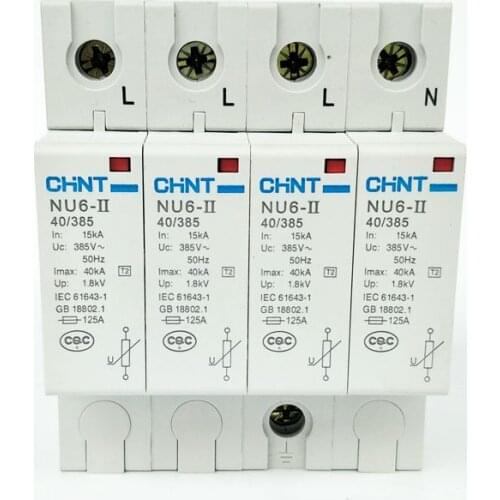 CHINT NU6-II 4P 15-40KA 385V Low-voltage Surge Arrestor