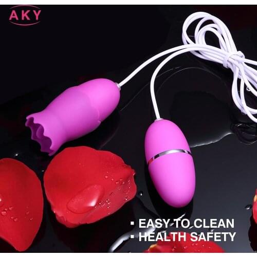 Double Head USB Vibrator Eggs 10 Modes Tongue Licking Vibrators Adult Products Oral Clitoris Stimulator G-spot Erotic Sex Toys