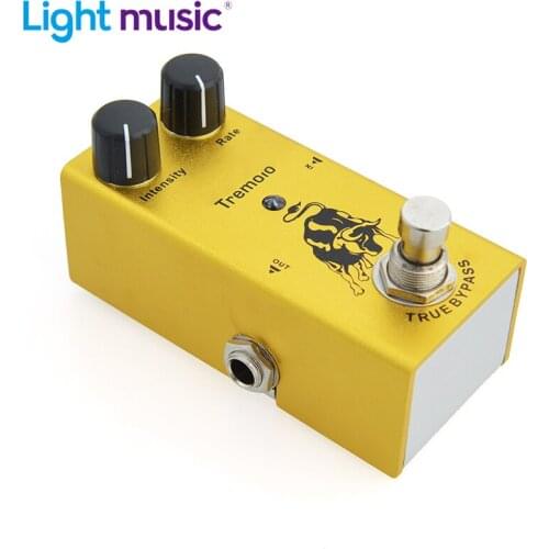 Electric Guitar Pedal Tremolo Mini Single Type Intensity/Rate Knob DC 9V True Bypass Effect Guitar Pedal Guitar Parts
