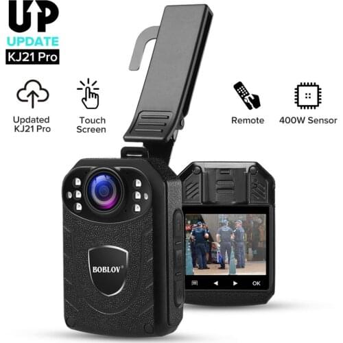 BOBLOV Camera KJ21Pro 2.4G Remote Control Touch Screen HD1296P KJ21 Updated Police Camera Mini camera Security camera Cam