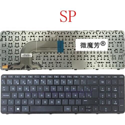 Spanish Laptop Keyboard For HP Pavilion 15-g000 15-r000 15-g 15-r 250 G3 255 G3 256 G3 15-r007nc 15-r008nc with Frame