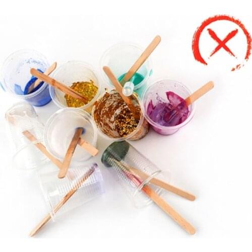 13MC 3pcs Round Bar Silicone Stir Sticks for Mixing Resin