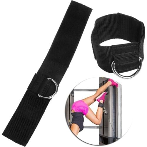 Ankle D-ring Strap Multi Gym Cable Attachment Thigh Leg Pulley Weight Lifting Pulley Strap Ankle Anchor Strap Belt Multi Gym