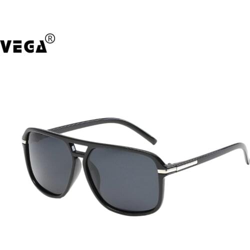 VEGA Eyewear Polarized Retro Square Sunglasses Mens Retro Shades Wholesale Vintage Glasses Mens PC Frame 2021