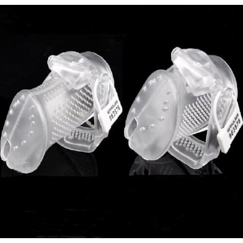 New male plastic cb6000 perforate breathable chastity cage penis ring device metal built-in disposable double lock sex toy man