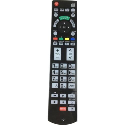 N2QAYB000862 Replace Remote for Panasonic TV TC-P55VT60 TC-P60VT60 TC-P65VT60 TC55DT50 TCL42ET5 TCL47DT50 TCL47ET5 TCL47WT50
