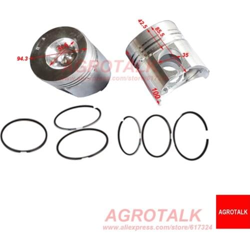 Set of pistons and piston rings for Jiangdong engine TY295IT, please choose according to your engine model