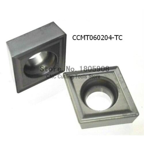 New 10PCS CCMT060204-TC Metal ceramic inserts Cutter Carbide Alloy for Lathe Holder SCLCR / SCFCR Free Shopping