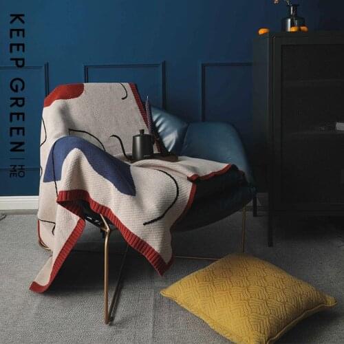 Croker Horse Nordic Style Office Nap Sofa Blanket Autumn 100% Cotton Knit Towel Blanket Air Conditioning Quilt Bed Warm Blanket