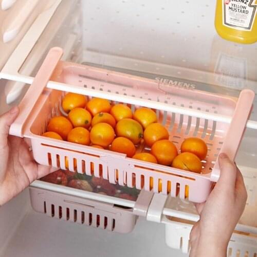 Fridge Organizer Drawer Basket Refrigerator Creative Storage Food Beverage Box Kitchen Sundries Container Case Plastic Household
