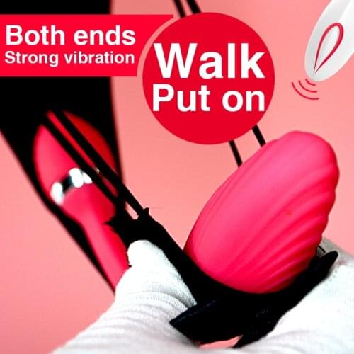 Rechargeable Dual Vibrator 20 Speed Double Head Jump Egg Bullet Dildo Vibrator Anal Butt Plug Adult Sex Toy For Couple Men Women