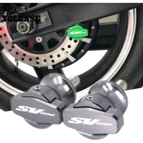 Motorcycle CNC Frame Stands 8MM Screws sliders Swingarm Spools Slider M8 For SUZUKI SV650 SV 650 SV650S SV 650S