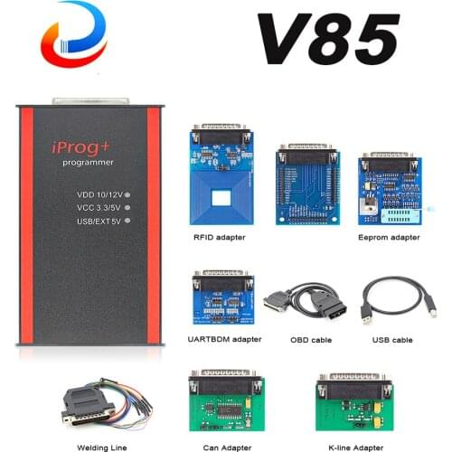V85 Full IPROG Pro ECU Key Programmer OBD OBD2 Odometer Mileage Correction IMMO Airbag Reset Tool VS DIGIPROG 3 Carprog