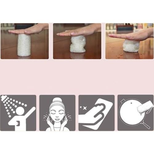 Q1QD Natural Loofah Back Scrubber Washer Double Sided Bathroom Deep Clean Bath Sponge