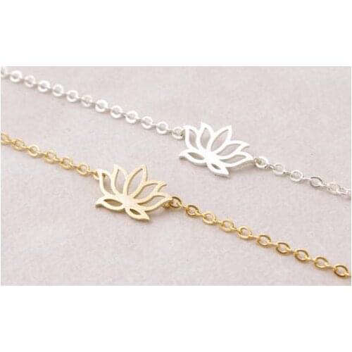 Daisies 10pcs-New Arrivals Bracelet Elegant Hollow Out Lotus Flower Bracelet for Women Statement Jewelry Loves Party Gift
