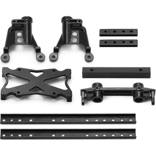 ​ Steel Durable Body Chassis 6x6 Frame Kit for 1/10 Axial SCX10 RC Climbing Car Upgrade Parts