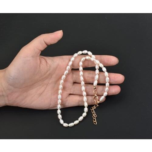 Wedding Party Neck Jewelry Freshwater Pearl Chokers Necklaces For Women Collier Femme Bridal Gifts Bijoux