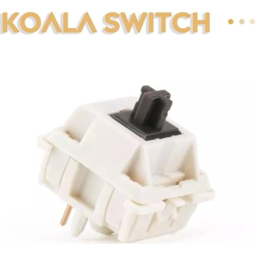 4PCS/10PCS Tactile Keyboard Switch Cream Housing Koala Key Switchs 62g 67g Tactile key For Custom Mechanical Keyboards