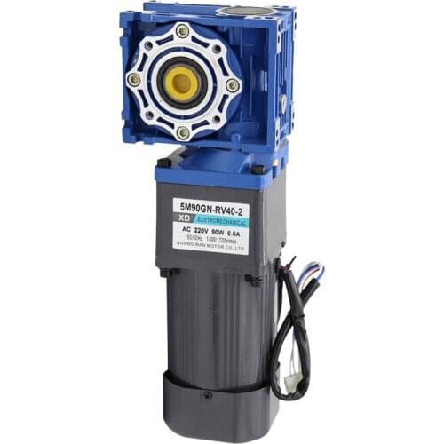 AC motor reducer turbine motor 220V two-stage gear motor 120W adjustable speed AC motor