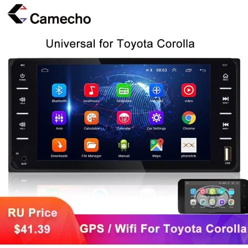 Camecho Universal 2Din Car Multimedia Player Autoradio 7'' Mirror Link AUX/TF/USB Video MP5 Player Auto Radio For Toyota Corolla