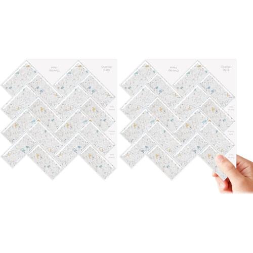 EasyTiles (30.5*30.5CM) Bathroom Waterproof And Cheap Backsplash Peel And Stick Wall Stickers Studio Decoration Wall Stickers