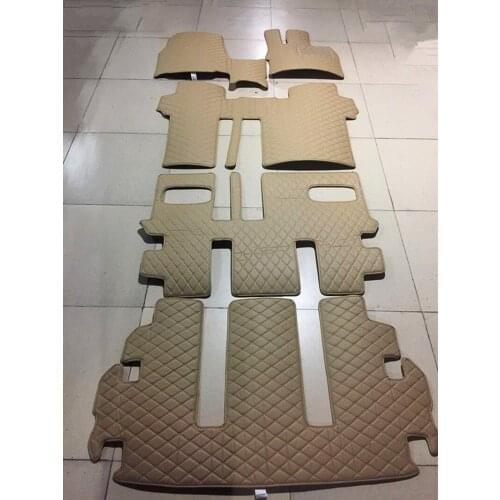 High quality! Custom special car floor mats for Mitsubishi Delica D5 8 seats 7 seats 2018-2007 waterproof carpets,Free shipping