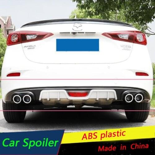 For Mazda 3 Axela Rear Bumper diffuser front lip front shovel fit 2014 2015 2016 2017 Axela Rear Spoiler Protector Front Bumper
