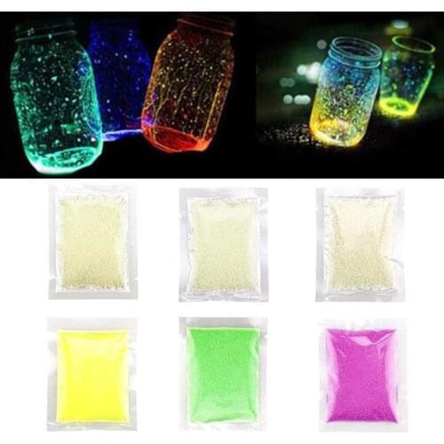 1 Bag 10g Luminous Sand Toys DIY Glow Pigment Colorful Glowing In The Dark Sand Fluorescent Sand Party Decoration Random Color