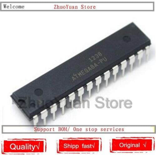 1PCS/lot ATMEGA8A-PU ATMEGA8A MEGA8A DIP-28 IC chip New original