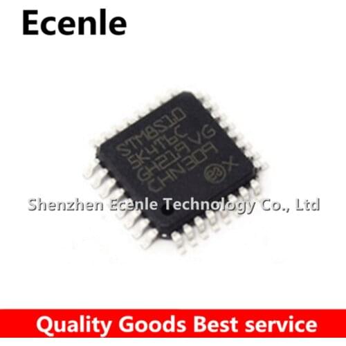 1 Pcs/Lot STM8S105K4T6C LQFP-32 MCU 8-bit STM8 CISC 16KB Flash 3.3V/5V 100% New&Original